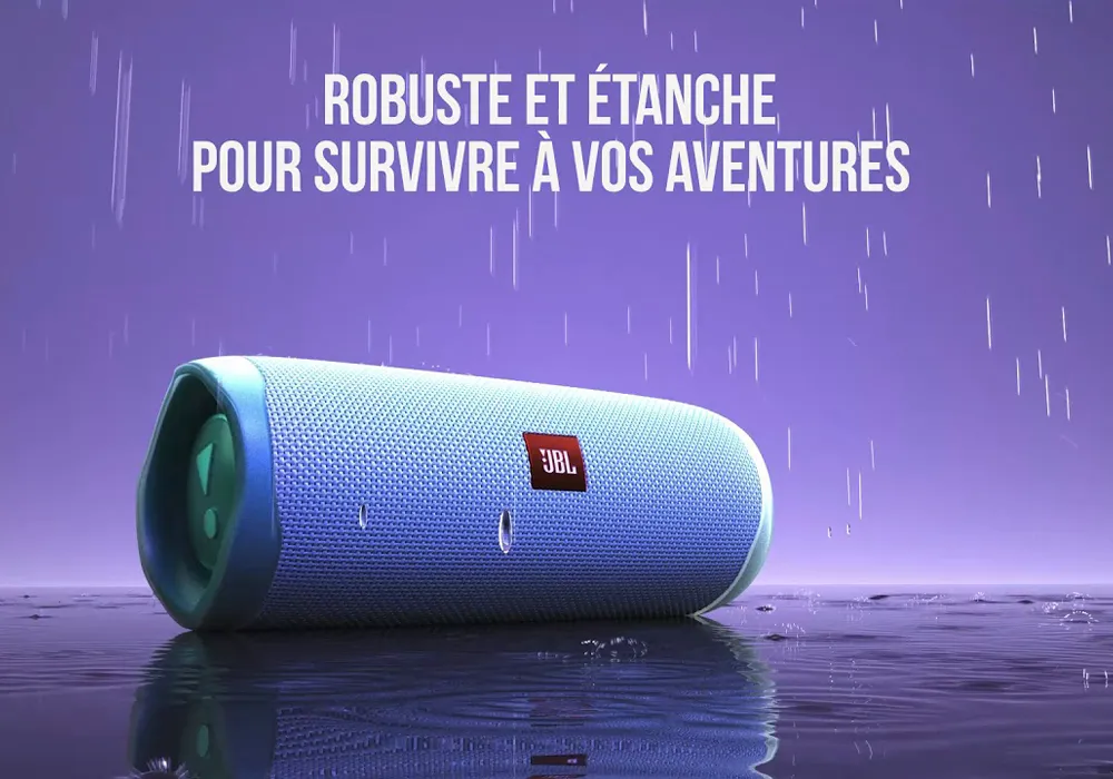 Enceinte Bluetooth JBL Flip 4 Bleu – Image 3