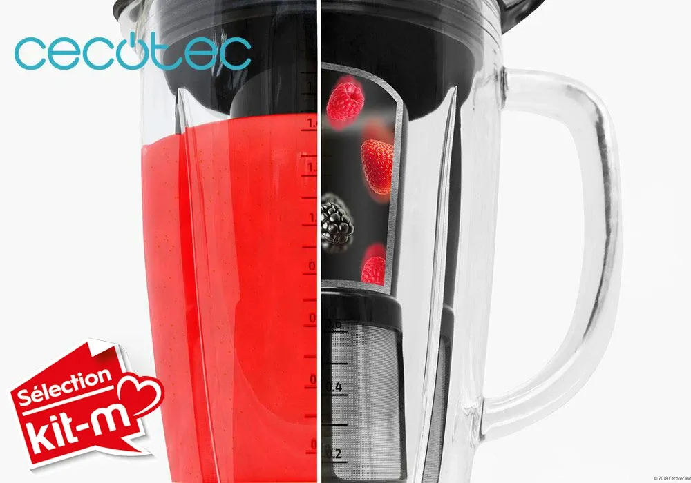 Blender Mixeur Power Black Titanium 1800W Cecotec (04100) – Image 4